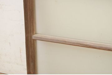 アンティーク建具　古い木味が魅力的なガラス窓2枚セット(引き戸、ガラス戸)(R-071269)