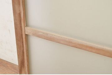 アンティーク建具　古い木味が魅力的なガラス窓2枚セット(引き戸、ガラス戸)(R-071269)