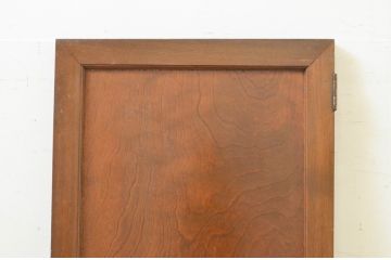 アンティーク建具　総欅(ケヤキ)材　古い木味が趣を醸し出す小扉(ドア)1枚(木製扉、くぐり戸、潜戸、潜り戸)(R-071271)