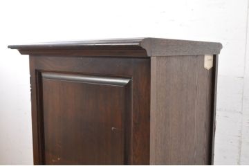 和製ビンテージ　美品　府中家具　高橋工芸　Imperial(インペリアル)　コモード45　落ち着いた佇まいが魅力的な縦型チェスト(サイドチェスト、引き出し、ドロワー、ヴィンテージ)(R-071299)