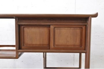 和製ビンテージ　高級品　高村英峰作　総紫檀(シタン)材　シンプルなデザインで取り入れやすい茶棚(収納棚、戸棚、飾り棚、違い棚、ヴィンテージ)(R-071318)