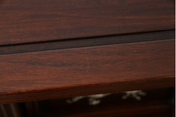 和製アンティーク　高級品!!　花梨(カリン)材　螺鈿(ラデン)　象嵌入り　上質な和の空間作りにおすすめの茶棚　(R-071319)