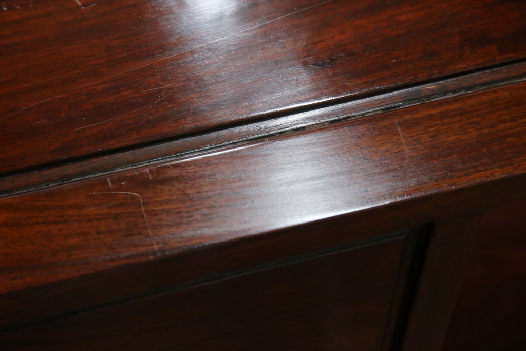 和製アンティーク　高級品!!　花梨(カリン)材　螺鈿(ラデン)　象嵌入り　上質な和の空間作りにおすすめの茶棚　(R-071319)