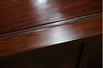 和製アンティーク　高級品!!　花梨(カリン)材　螺鈿(ラデン)　象嵌入り　上質な和の空間作りにおすすめの茶棚　(R-071319)