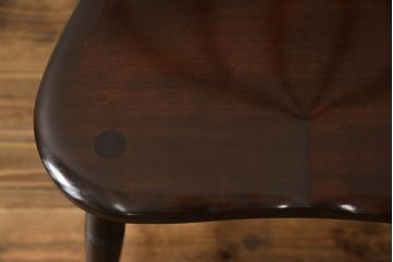 中古　松本民芸家具　シックな佇まいが魅力的な#72型・リーチチェア(ダイニングチェア、ウィンザーチェア、板座チェア、椅子、ウインザーチェア)(R-071347)