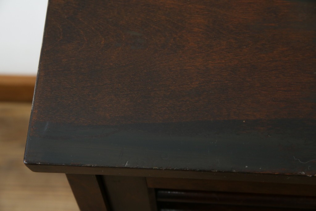 和製ビンテージ　松本民芸家具　和モダンな佇まいが目を引くA型サイドボード　定価約43万7千円　(R-071348)