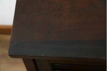 和製ビンテージ　松本民芸家具　和モダンな佇まいが目を引くA型サイドボード　定価約43万7千円　(R-071348)