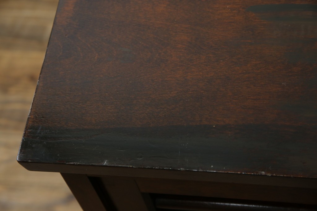 和製ビンテージ　松本民芸家具　和モダンな佇まいが目を引くA型サイドボード　定価約43万7千円　(R-071348)