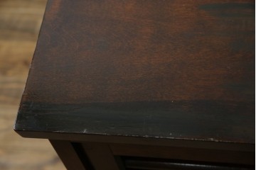 和製ビンテージ　松本民芸家具　和モダンな佇まいが目を引くA型サイドボード　定価約43万7千円　(R-071348)