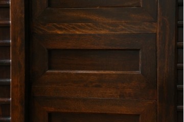 和製ビンテージ　松本民芸家具　和モダンな佇まいが目を引くA型サイドボード　定価約43万7千円　(R-071348)