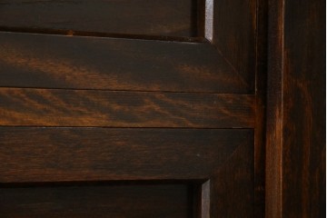 和製ビンテージ　松本民芸家具　和モダンな佇まいが目を引くA型サイドボード　定価約43万7千円　(R-071348)