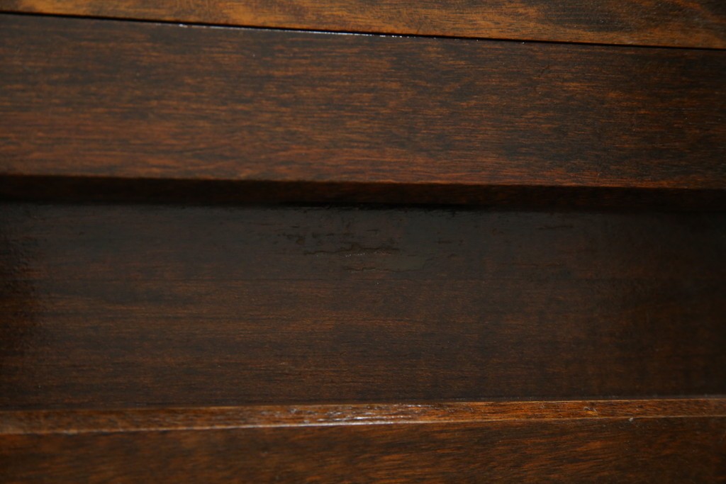 和製ビンテージ　松本民芸家具　和モダンな佇まいが目を引くA型サイドボード　定価約43万7千円　(R-071348)