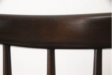 中古　松本民芸家具　220F型　シックな佇まいが魅力的なチェア(ダイニングチェア、板座チェア、椅子、イス)(定価2脚で約24万円)(R-071350)