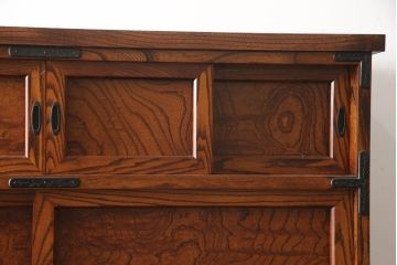 中古　美品!!　岩谷堂箪笥　和の趣溢れる佇まいが魅力のサイドボード(水屋箪笥、茶タンス、茶棚、収納棚、キャビネット、食器棚)(R-071353)