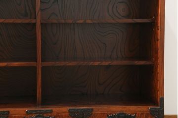 中古　美品!!　岩谷堂箪笥　和の趣溢れる佇まいが魅力のサイドボード(水屋箪笥、茶タンス、茶棚、収納棚、サイドキャビネット、食器棚)(R-071354)
