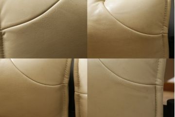 中古　本革(レザー)　Cassina(カッシーナ)　VERANDA(ヴェランダ) 　125VERANDA3　高級感溢れるデザインと機能性が素敵な3Pソファ(三人掛け、ハイバックチェア)(定価約150万円)(R-071358)