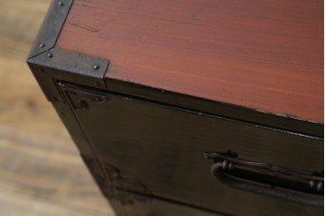 和製アンティーク　内部桐材　品の良い佇まいが魅力の庄内箪笥ローボード　(R-071361)