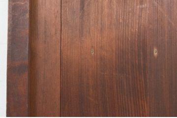アンティーク建具　和の雰囲気を高めるマス目格子扉1枚(きつね格子、狐格子、升目格子戸、板戸、ドア)(R-071378)