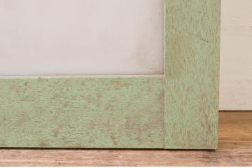 アンティーク建具　ペイント仕上げ限定　レトロな雰囲気漂う扉1枚(ガラス扉、ドア)(R-071380)