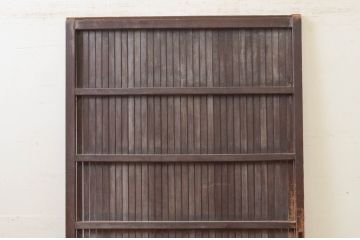 アンティーク建具　和の雰囲気が魅力的な格子戸1枚(引き戸、格子扉)(R-071382)