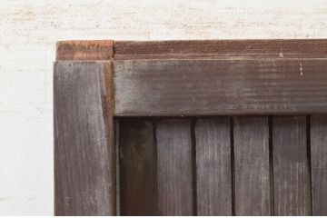 アンティーク建具　和の雰囲気が魅力的な格子戸1枚(引き戸、格子扉)(R-071382)