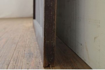 アンティーク建具　和の雰囲気が魅力的な格子戸1枚(引き戸、格子扉)(R-071382)
