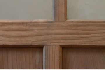 アンティーク建具　大正ロマン　懐かしい雰囲気漂うガラス戸1枚(引き戸)(R-071383)