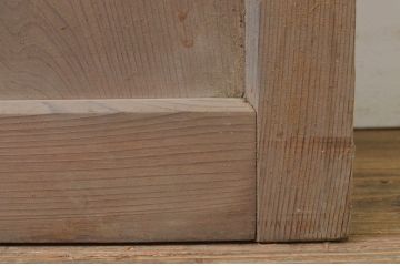 アンティーク建具　大正ロマン　懐かしい雰囲気漂うガラス戸1枚(引き戸)(R-071383)