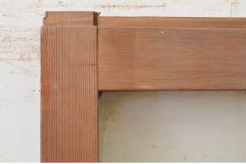 アンティーク建具　大正ロマン　懐かしい雰囲気漂うガラス戸1枚(引き戸)(R-071383)