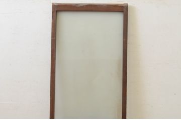 アンティーク建具　どこか懐かしい雰囲気を感じる幅狭ガラス戸1枚(引き戸)(R-071385)