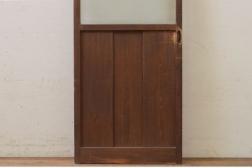 アンティーク建具　どこか懐かしい雰囲気を感じる幅狭ガラス戸1枚(引き戸)(R-071385)