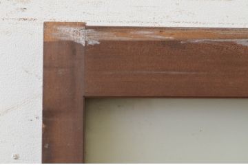 アンティーク建具　どこか懐かしい雰囲気を感じる幅狭ガラス戸1枚(引き戸)(R-071385)