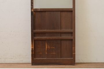 アンティーク建具　どこか懐かしい雰囲気を感じる幅狭ガラス戸1枚(引き戸)(R-071385)