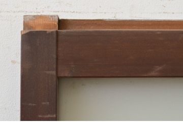 アンティーク建具　どこか懐かしい雰囲気を感じる幅狭ガラス戸1枚(引き戸)(R-071385)
