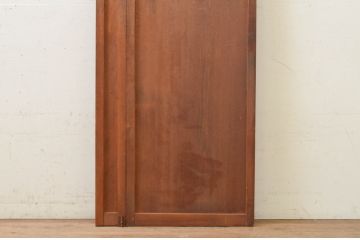 アンティーク建具　時を経た風合いが魅力的なマス目格子の折れ戸1枚(きつね格子、狐格子、升目格子戸、扉、ドア)(R-071391)