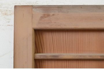 アンティーク建具　上手物!!　ヒノキ框と柾目杉材の透かし彫り和風ドア1枚(木製扉)(R-071393)