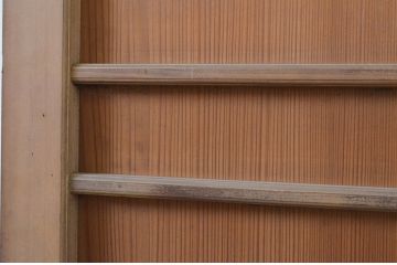アンティーク建具　上手物!!　ヒノキ框と柾目杉材の透かし彫り和風ドア1枚(木製扉)(R-071393)