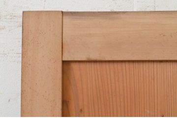 アンティーク建具　上手物!!　ヒノキ框と柾目杉材の透かし彫り和風ドア1枚(木製扉)(R-071393)