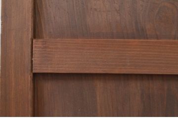 アンティーク建具　レトロな空間作りにおすすめなガラス入り板戸1枚(ガラス戸、引き戸)(R-071394)