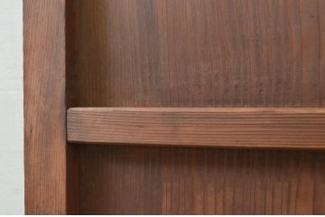 アンティーク建具　レトロな空間作りにおすすめなガラス入り板戸1枚(ガラス戸、引き戸)(R-071394)
