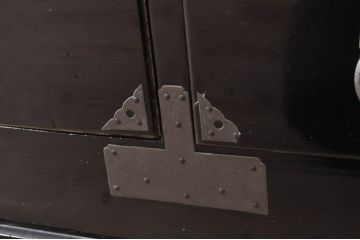 和製アンティーク　超美品!!　専門店にて塗り直し済み　黒?のモダンな時代箪笥(和タンス、衣装たんす、収納タンス、引き出し)(R-071410)