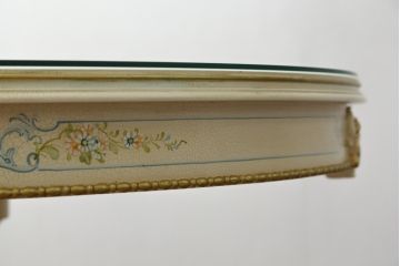  中古　イタリア高級家具　Mario Colciago&Figli(マリオ・コルチャゴ)　ロココ調　随所に施された装飾が豪華なダイニングテーブル(4人掛け、6人掛け、食卓)(定価約170万円)(R-071414)