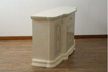 中古　美品!!　イタリア家具　Saltarelli Mobili(サルタレッリモビリ)社　上品で優雅な雰囲気を演出するサイドボード(サイドキャビネット、収納棚、戸棚)(定価約24万円)(R-071415)