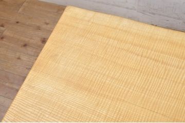 中古　特大!!　幅2.5メートル　タモ材　重厚感ある立派な一枚板(テーブルトップ、テーブル天板、木材、DIY、材料、飾り台、陳列台、店舗什器)(定価約120万円)(R-071439)