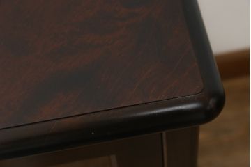 中古　美品!!　北海道民芸家具　落ち着いた深みのある色合いが美しいサイドボード(サイドキャビネット、戸棚、収納棚、リビングボード)(R-071453)