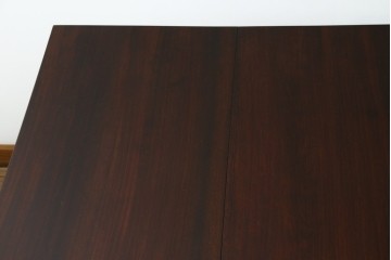 中古　松本民芸家具　M型バタフライ卓(角)　シックな色合いと凝った脚のデザインが魅力的なバタフライテーブル　定価約26万円　(R-071454)
