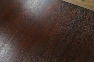 中古　松本民芸家具　M型バタフライ卓(角)　シックな色合いと凝った脚のデザインが魅力的なバタフライテーブル　定価約26万円　(R-071454)