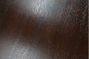 中古　松本民芸家具　M型バタフライ卓(角)　シックな色合いと凝った脚のデザインが魅力的なバタフライテーブル　定価約26万円　(R-071454)