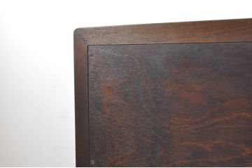 中古　松本民芸家具　シンプルなデザインで取り入れやすいT型ドレッサー凹面(ドレッシングチェスト、鏡台、化粧台、ミラー)(定価約33万円)(R-071455)