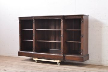 中古　希少モデル　DREXEL HERITAGE(ドレクセルヘリテイジ)　落ち着いた色味と抜群の収納力が魅力のオープンシェルフサイドボード(収納棚、飾り棚、サイドキャビネット)(R-071458)